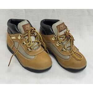 Timberland Premium Field Wheat Leather Boots Toddler Size 11 A8425 Hiking Rugged